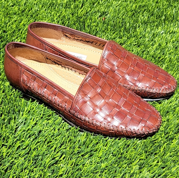 Pristine Lorenzo Banfi Italian Leather Loafers Men\'s Size 9 main image 7